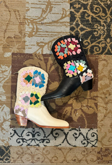 Crochet boots